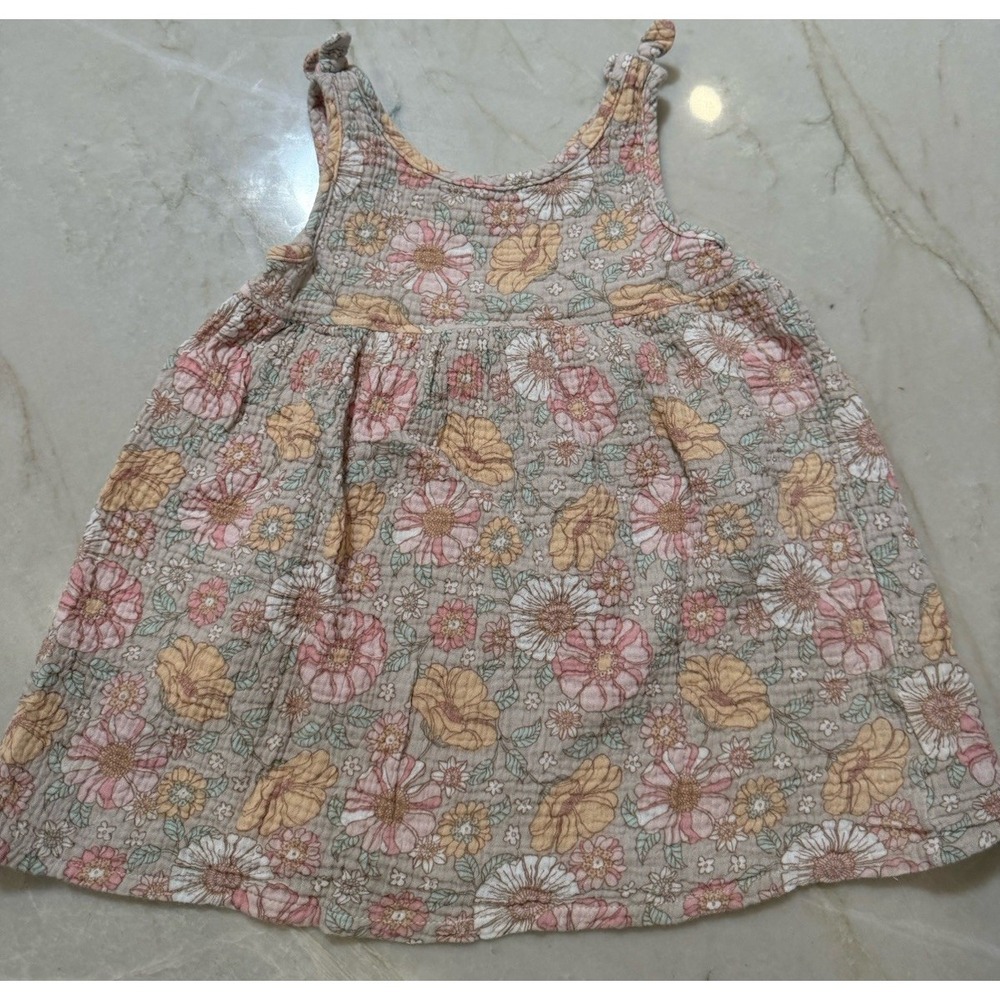 Rabbit + Bear Organic Cotton Dress 4 Months Baby‎ Girl Floral